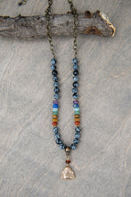 Load image into Gallery viewer, Medium- 7 Chakras with Obsidian and Amber