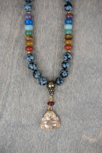 Load image into Gallery viewer, Medium- 7 Chakras with Obsidian and Amber