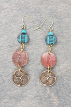 Load image into Gallery viewer, Earrings in Copper and Bronze