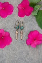 Load image into Gallery viewer, Bronze Microphone earrings