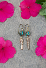 Load image into Gallery viewer, Bronze Microphone earrings
