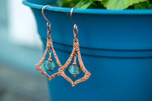 Load image into Gallery viewer, Chandelier Earrings in Copper