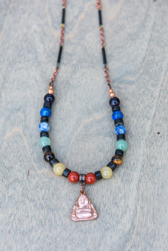 Medium - Chakra beads with Buddha pendant