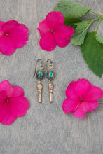 Load image into Gallery viewer, Bronze Microphone earrings