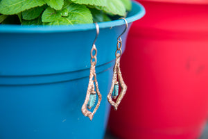 Chandelier Earrings in Copper