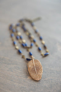 Long - Leaf with Beaded Chain